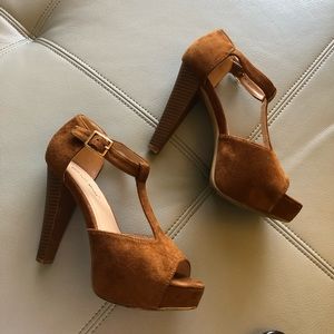 brown heels